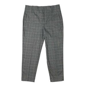 Zara woman plaid high rise ankle trousers Sz M